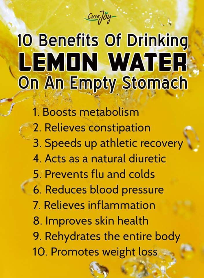 10 Benefits of Drinking LEMON WATER on an Empty Stomach